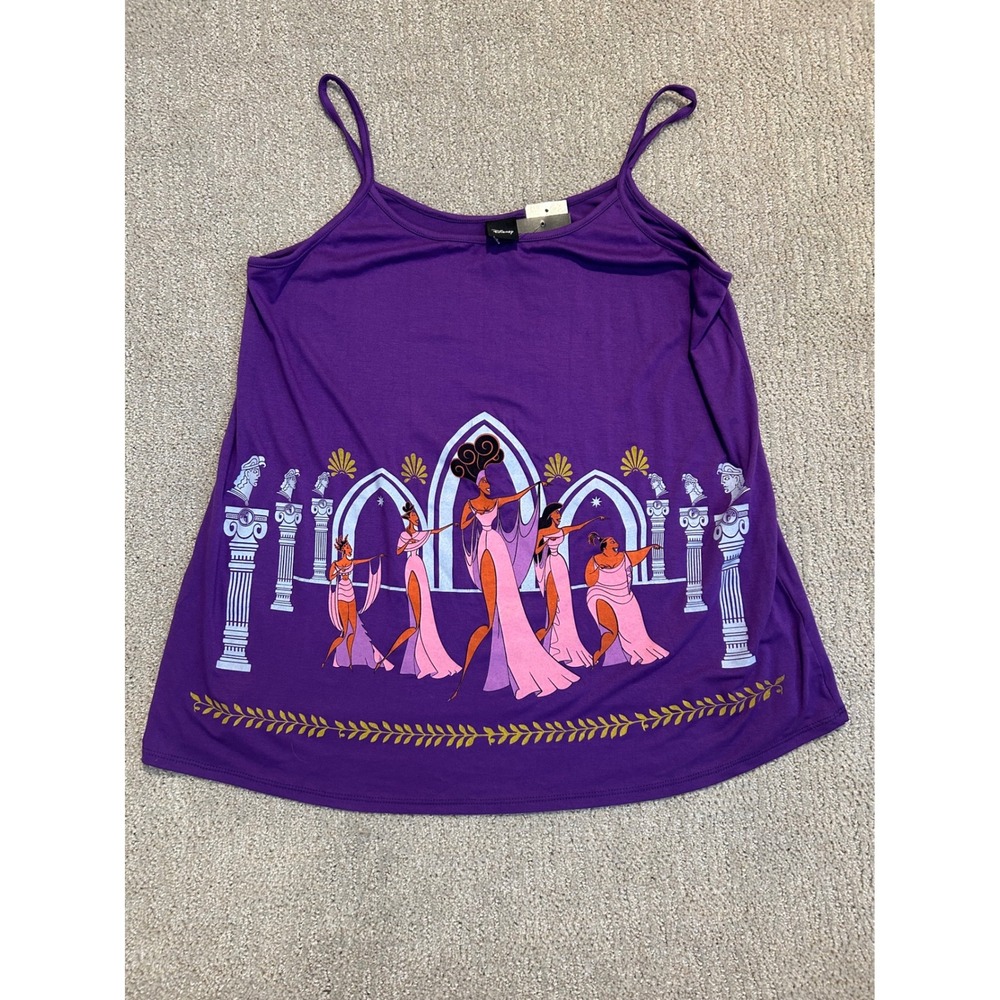 Disney Hercules Muses Tank Top Graphic Print Purple Hot Topic‎ Size L